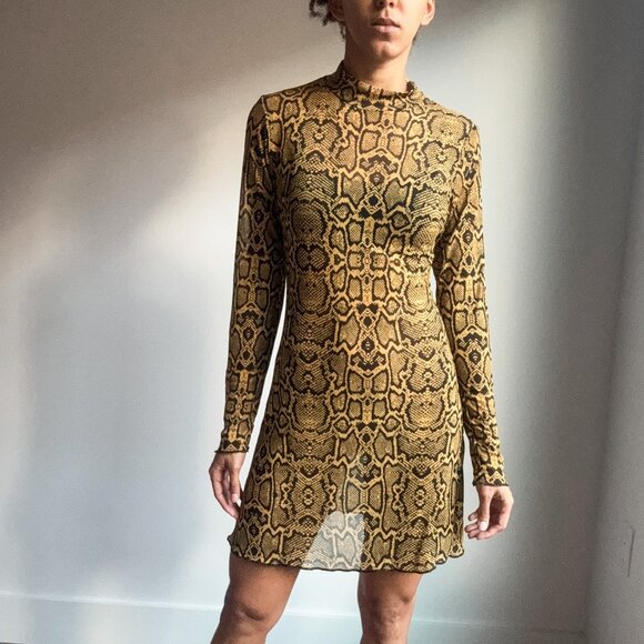 The Ragged Priest Slither Sheer Mini Dress Sz XS - Picture 3 of 6